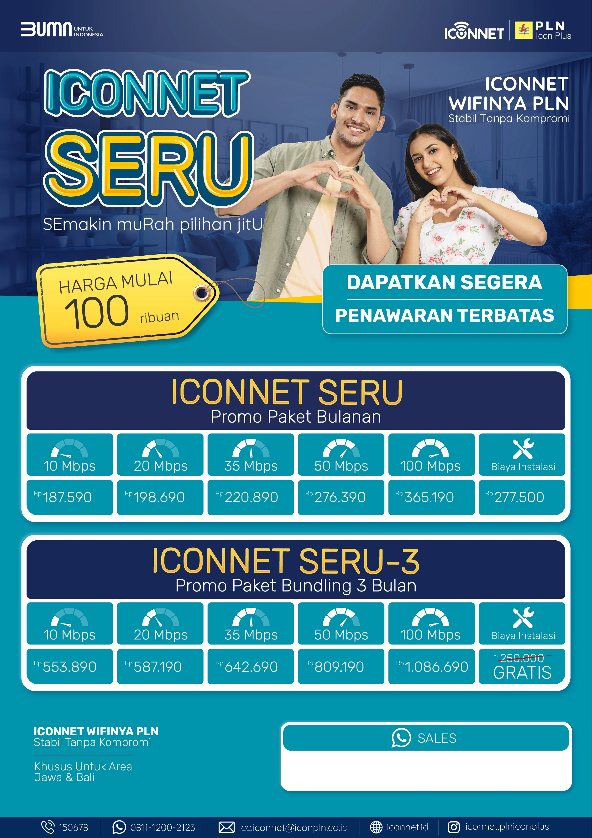 Promo Paket ICONNET Purwokerto 35Mbps Harga Terjangkau Internet Cepat