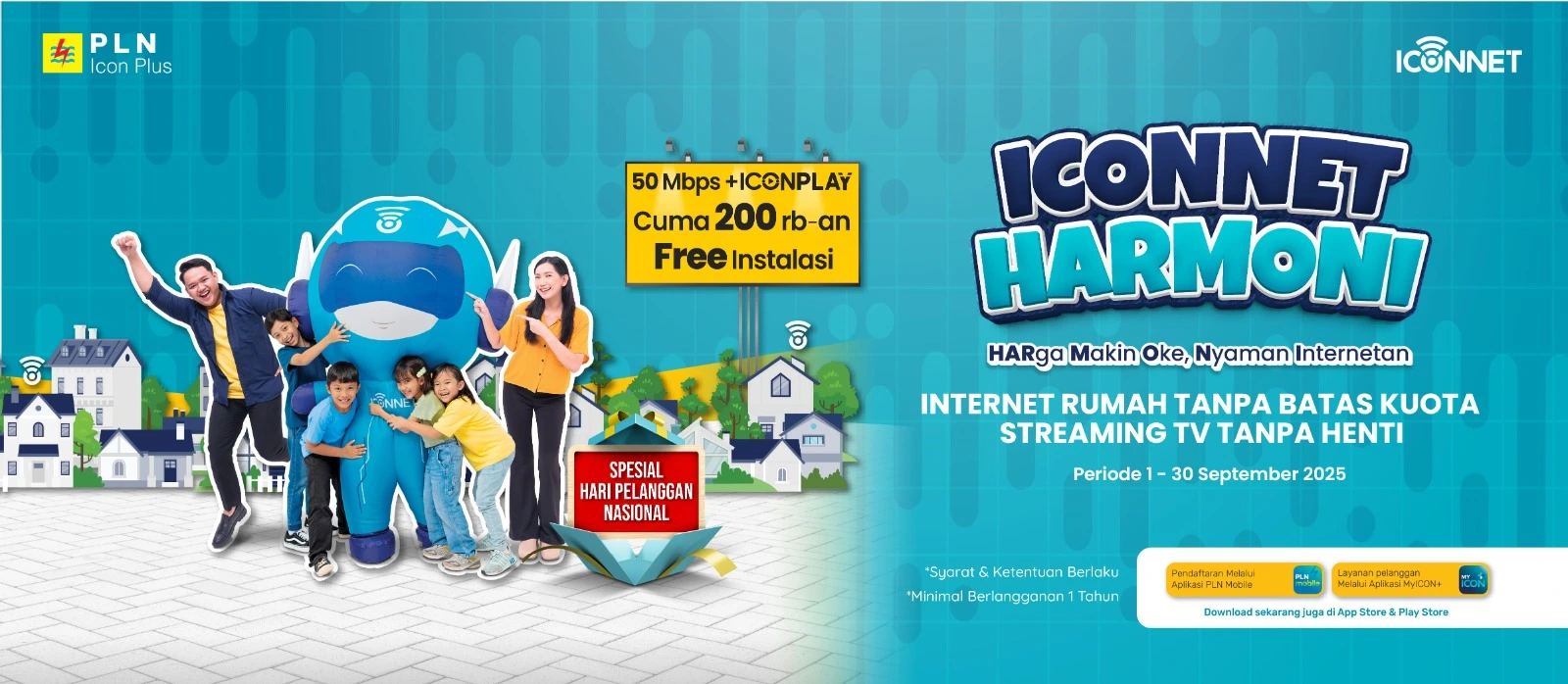 Promo ICONNET WiFi PLN Jawa Tengah DIY Unlimited Murah