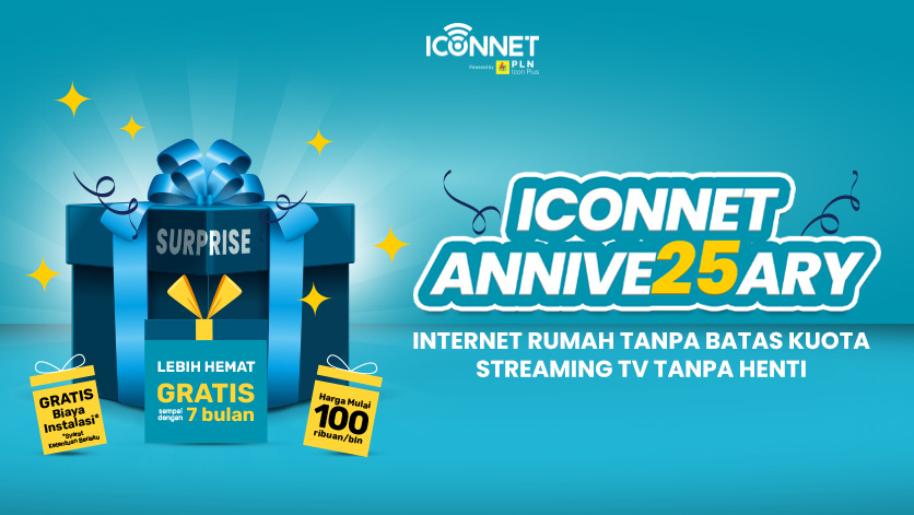 Promo ICONNET WiFi PLN Jawa Tengah DIY Unlimited Murah